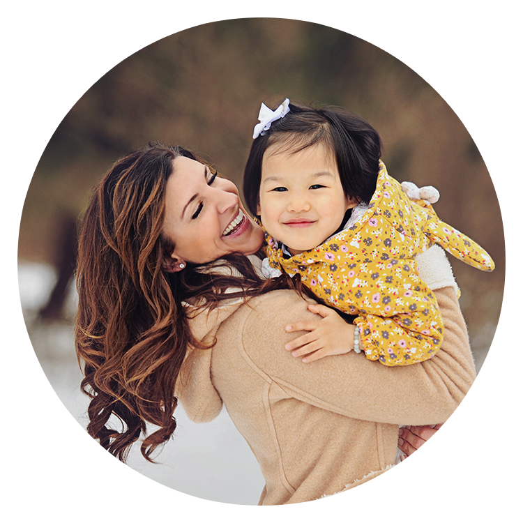 Adoption Advocate Jessica Bettencourt with her Adopted Oriental Daughter